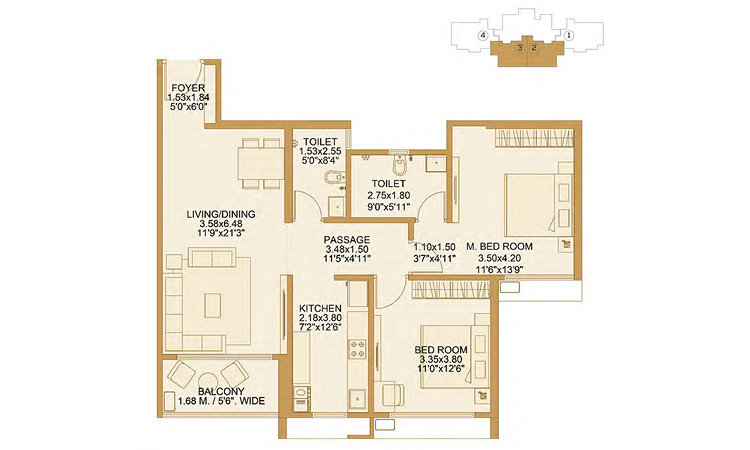 Godrej Crown Residences - Floor Plan